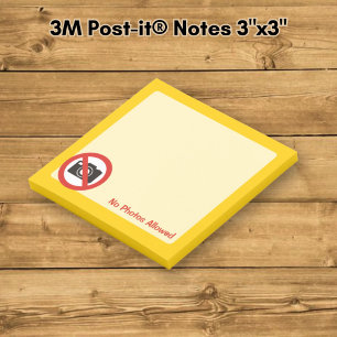 Post-it® Aucune photo autorisée