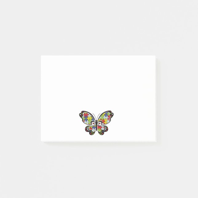 Post-it® Autism Awareness Butterfly (Devant)