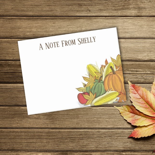 Post-it® Automne Automne Moisson Aquarelle Élégante Simple (Créateur téléchargé)