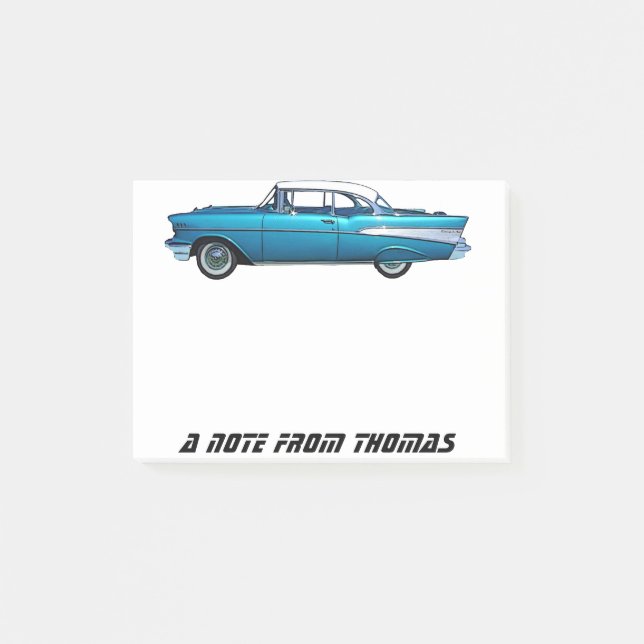Post-it® Automobile Chevrolet Bel Air Classic 1957 (Devant)