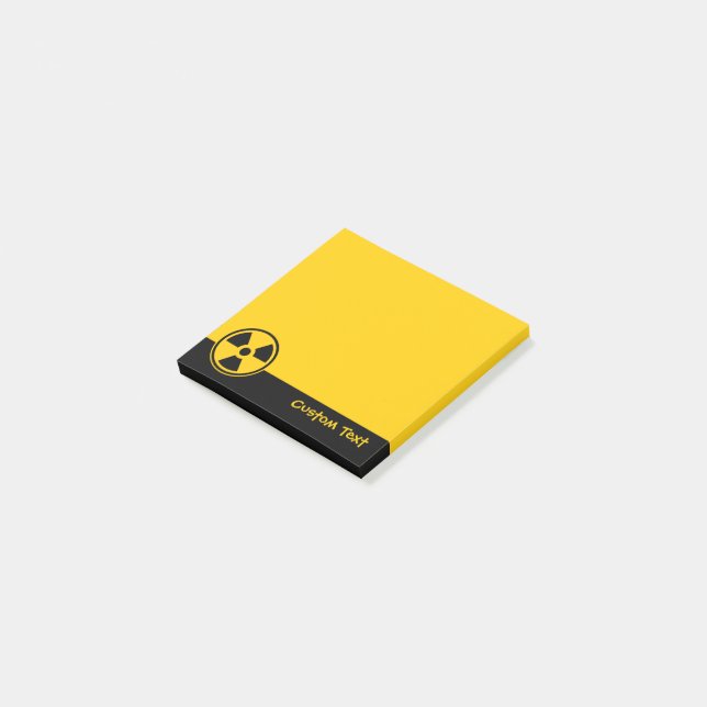 Post-it® Avertissement de radioactivité (Incliné)
