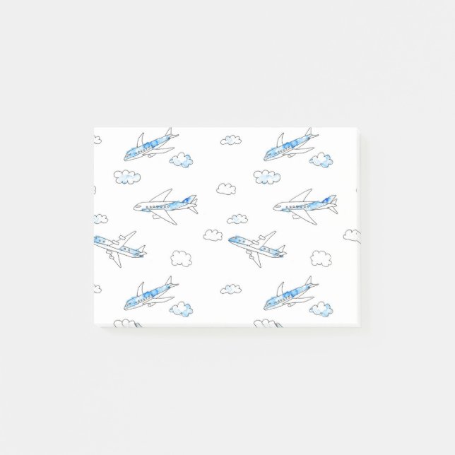 Post-it® avion à doodle (Devant)