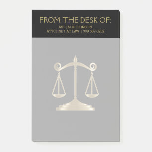 Post-it® Avocat de droit - Noir et Or