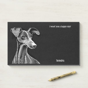Post-it® Azawakh Abstrait Art Dog Name