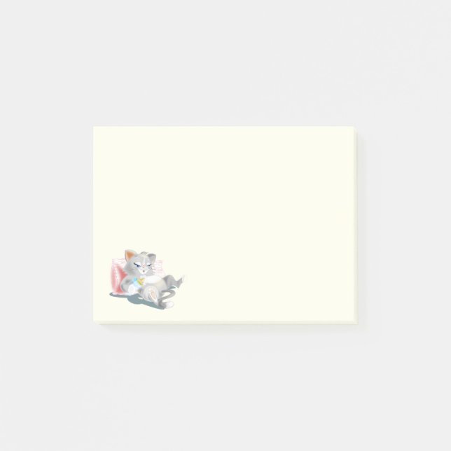 Post-it® Baby Cat Funny Post it Notes (Devant)