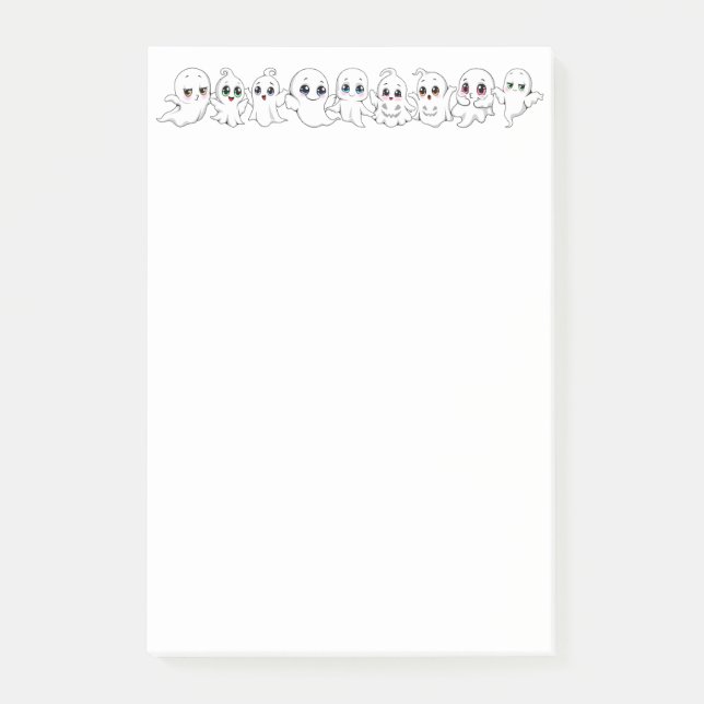 Post-it® Baby Ghosts Éffrayant mignon Halloween humeur (Devant)