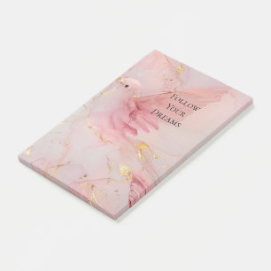 Post-it® Baby shower Gold Blush Pink Birds