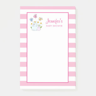 Post-it® Baby shower lapins, papillons et marguerites