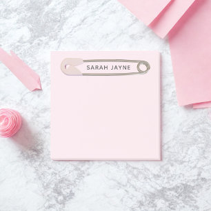 Post-it® Baby shower Rose fille simple Peine de couche simp