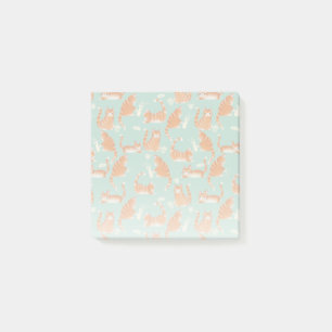 Post-it® Bad Orange Tabby Chats Frapper Des Choses Sur Moti