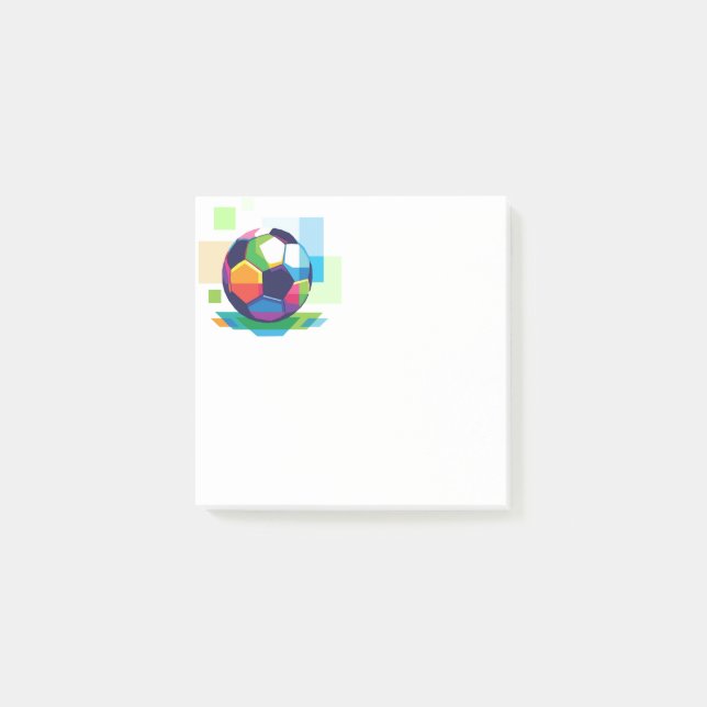 Post-it® Bal de football post-it-notes (Devant)
