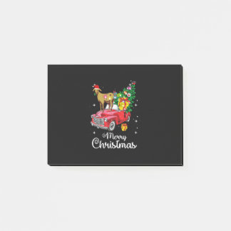Post-it® Balades de chèvre Rouge Voiture Noël
