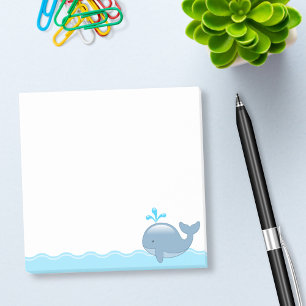 Post-it® Baleine potelée mignonne de bande dessinée