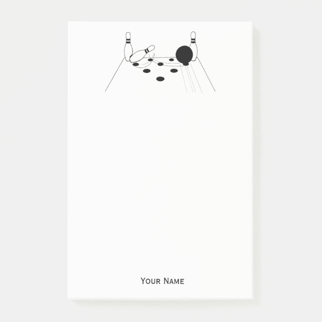 Post-it® Balle de bowling de sport et poupées (Devant)