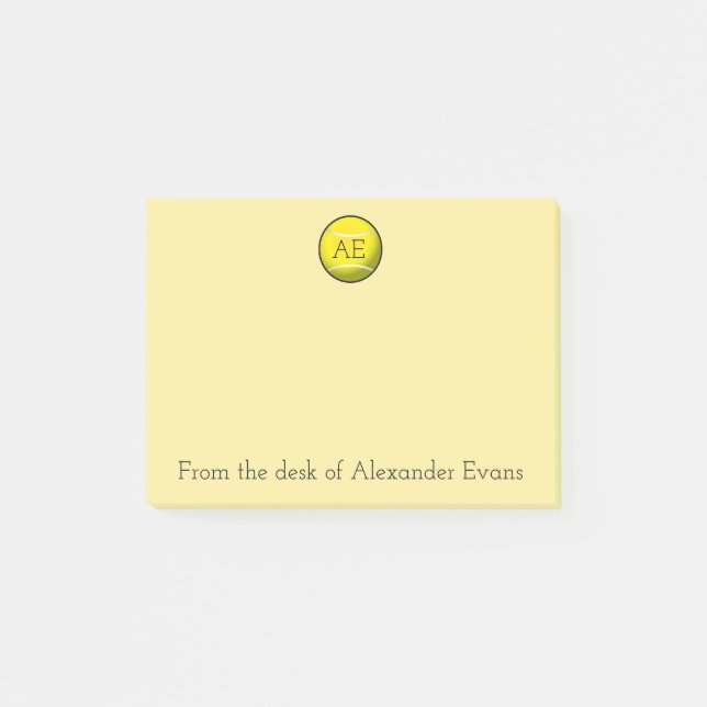 Post-it® Balle de tennis jaune (Devant)