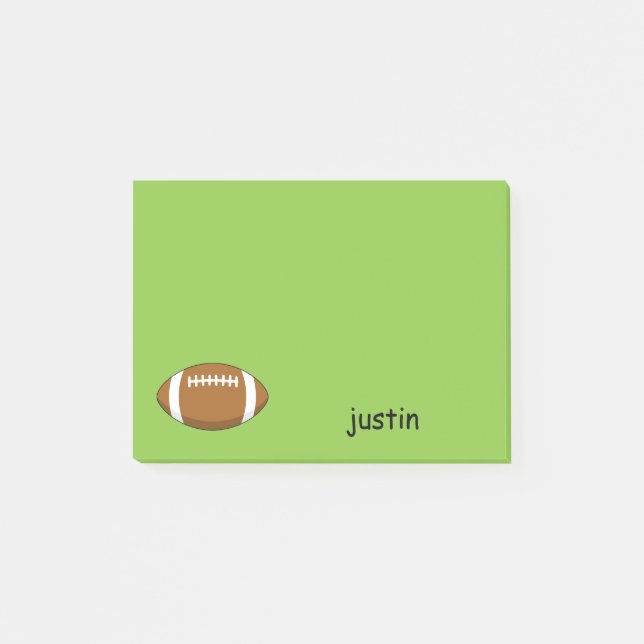 Post-it® Ballon de rugby de football américain Personnalise (Devant)