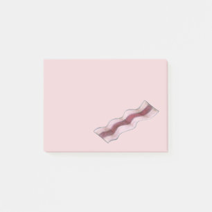 Post-it® Bande de bacon rose de taille Poster sa viande