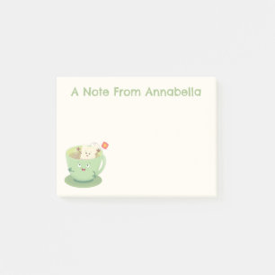 Post-it® Bande dessinée de la tasse de thé mignonne humour
