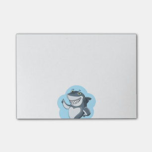 Post-it® Bande dessinée drôle personnalisée de requin