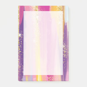 Post-it® Bandes arc-en-ciel colorées avec Parties scintilla