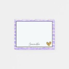 Post-it® Bandes d'aquarelle violet chic
