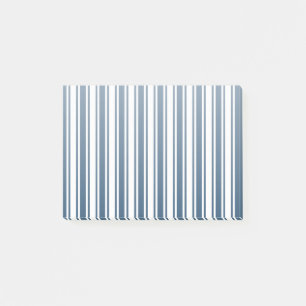 Post-it® Bandes de bonbons bleu et blanc marine