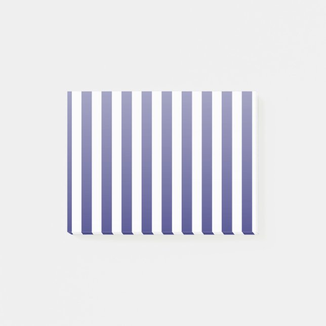 Post-it® Bandes de bonbons bleu et blanc marine (Devant)