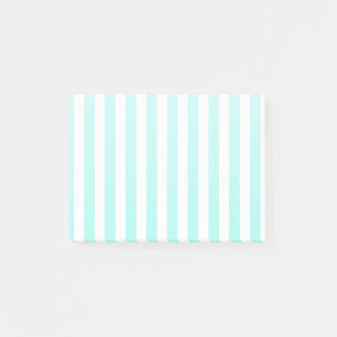 Post-it® Bandes de bonbons turquoise et blanche