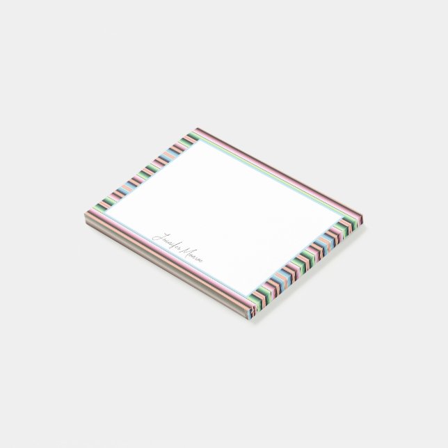 Post-it® Bandes de serape pastel (Incliné)