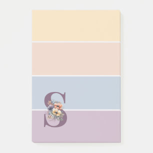 Post-it® Bandes pastel minimalistes avec aquarelles