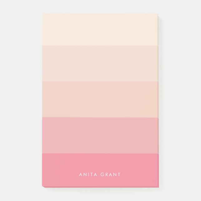 Post-it® Bandes pastel roses (Devant)