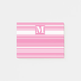 Post-it® Bandes rose monogramme
