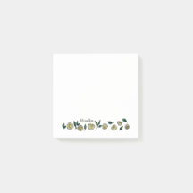 Bannière Florale Chamomile Post-It Notes