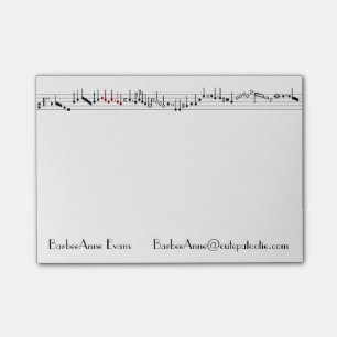 Post-it® Barre antique de musique