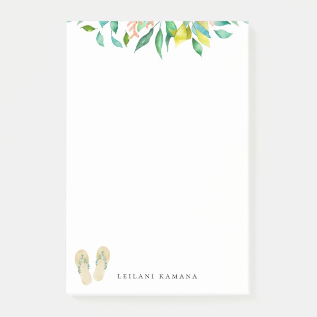 Post-it® Bascules électroniques botaniques de plage (Devant)