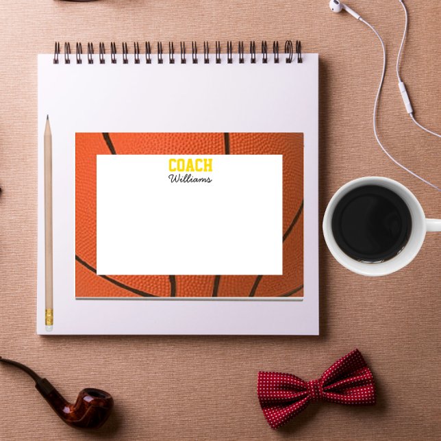 Post-it® Basket-ball look entraîneur personnalisé (Créateur téléchargé)