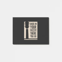 Basse de musique de guitare dans votre visage