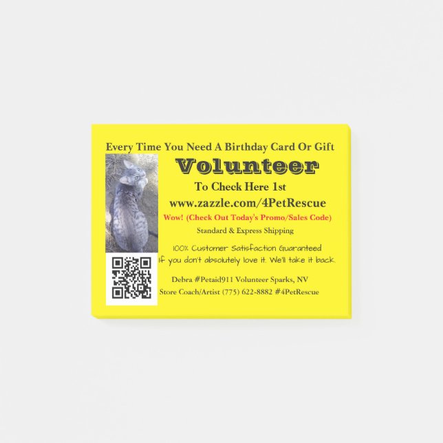 Post-it® Bâton il offre #4PetRescue Recherché (Devant)
