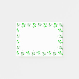 Post-it® Bâtons Motifs Shamrocks verts