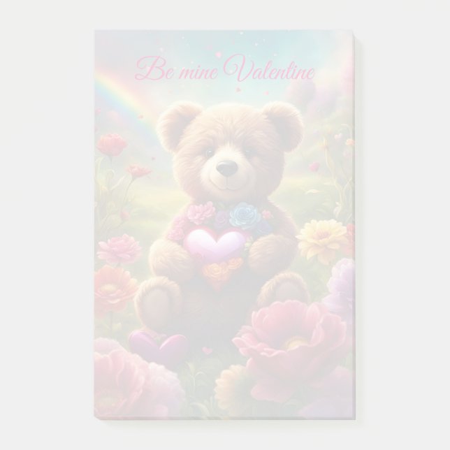 Post-it® Be mine Valentine Teddy 1 (Devant)