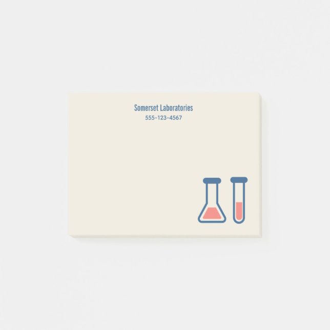 Post-it® Beaker & Test Tube Science Themed (Devant)