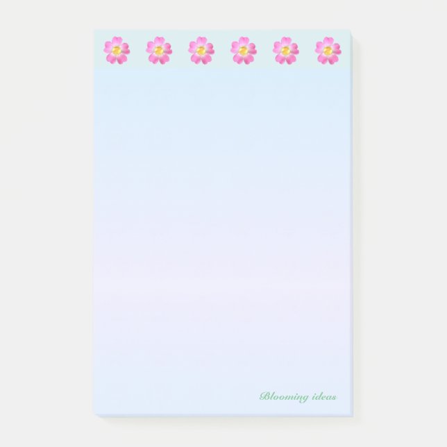 Post-it® Beau en-tête de fleur (Devant)