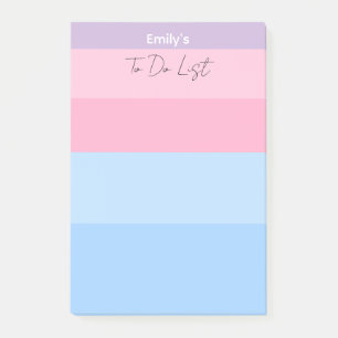 Post-it® Beau Pastel Rose & Bleu