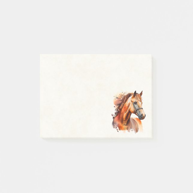 Post-it® Beau Sorrel Horse Portrait (Devant)
