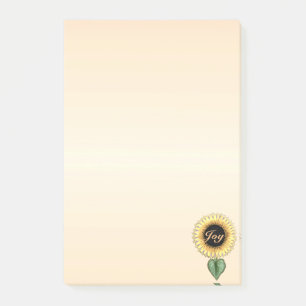Post-it® Beau tournesol sur Coral