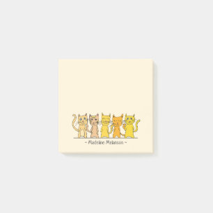 Post-it® Beaucoup de chats mignons personnalisés