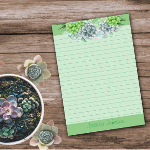 Post-it® Beaux Amoureux de Succulentes Cahier Personnalisé