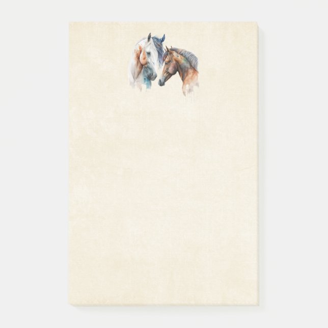 Post-it® Beaux Chevaux de Style Western Boho (Devant)