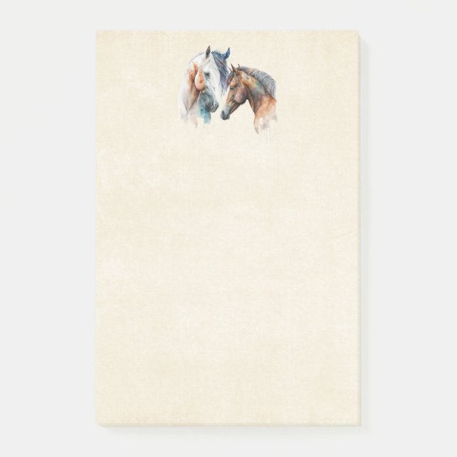 Post-it® Beaux Chevaux Style Boho Occidental (Devant)