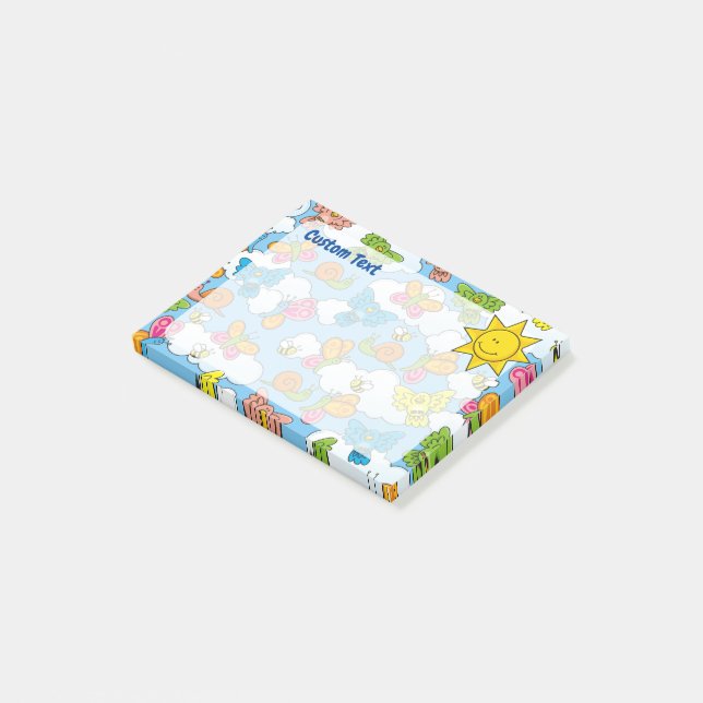 Post-it® Bébé Animaux Arrière - plan (Incliné)